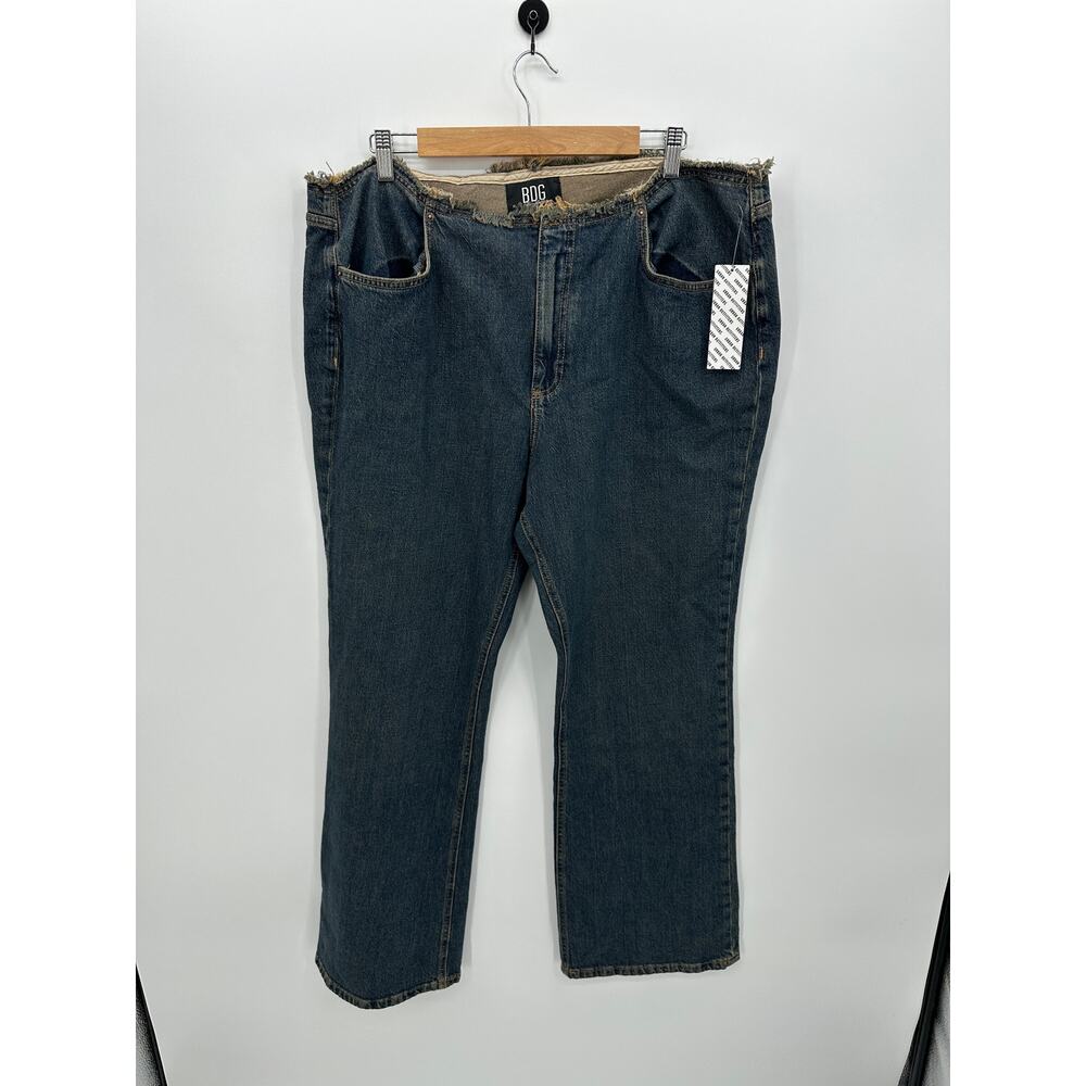 BDG Urban Outfitters‎ Straight Leg Jeans 34W Raw Waist Y2K Vintage Wash